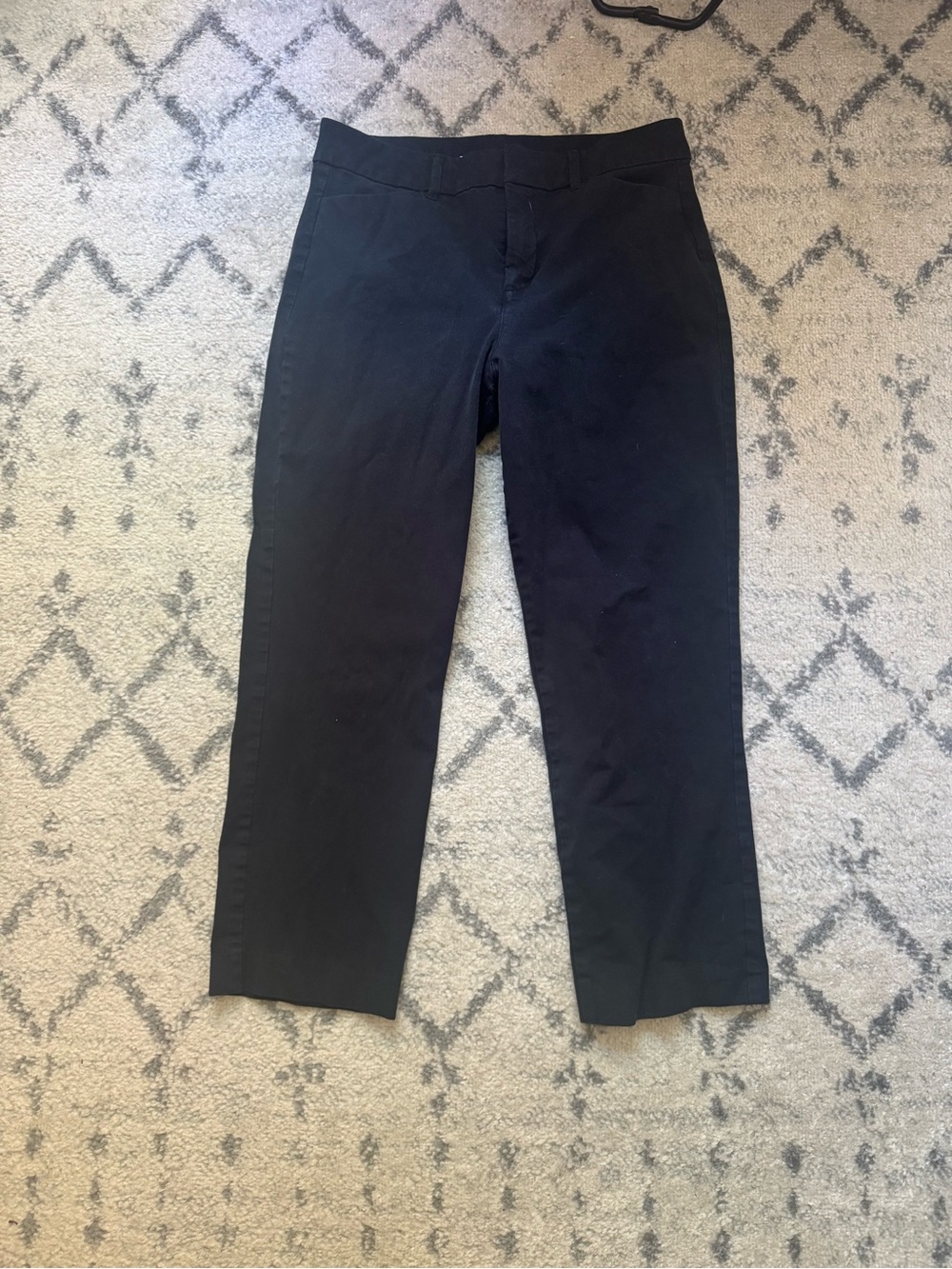 Black Straight-Leg Pants